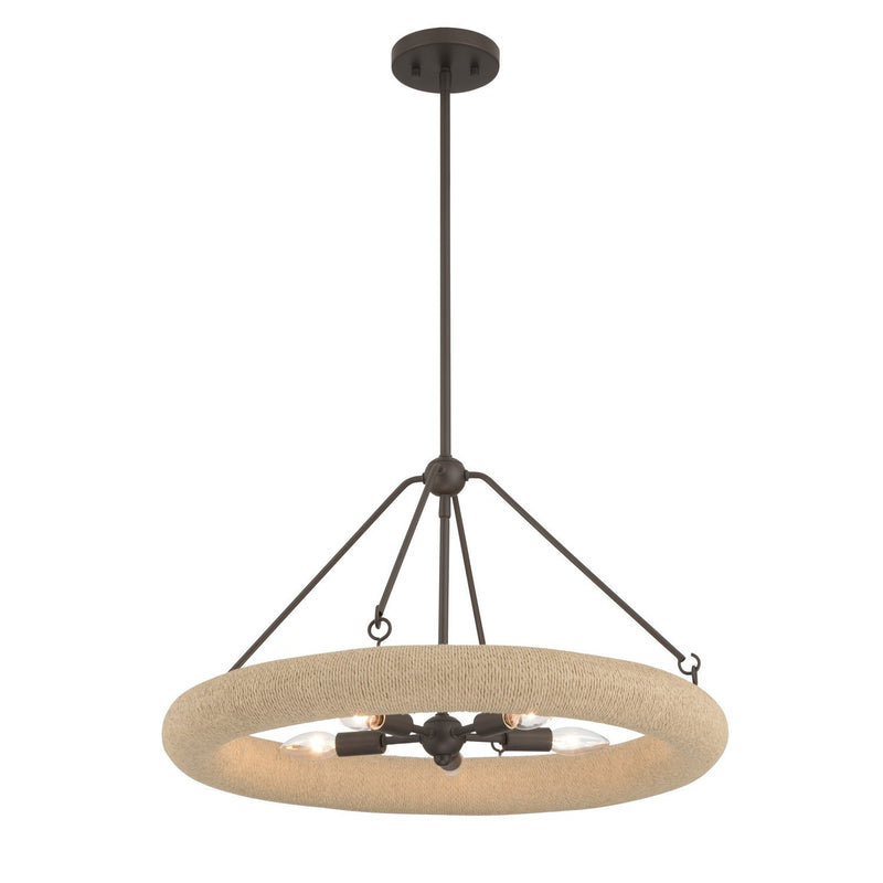 Aeris 5-Light Pendant in Dark Bronze