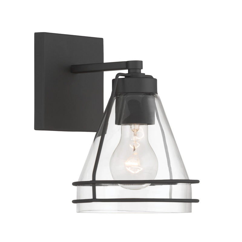 Lorenth Bath Sconce in Dark Matte Black
