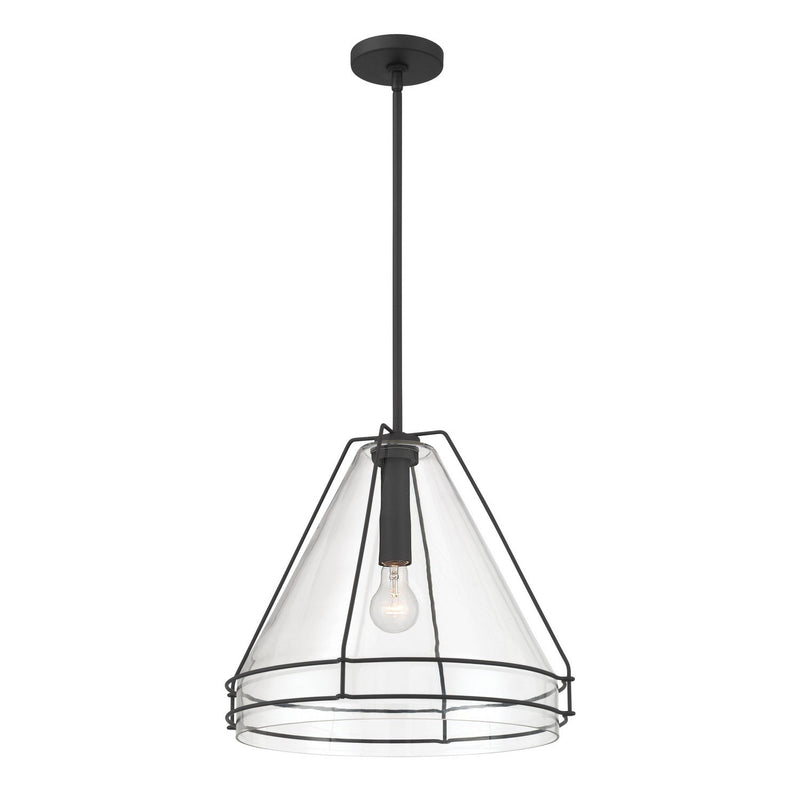 Lorenth Pendant in Dark Matte Black