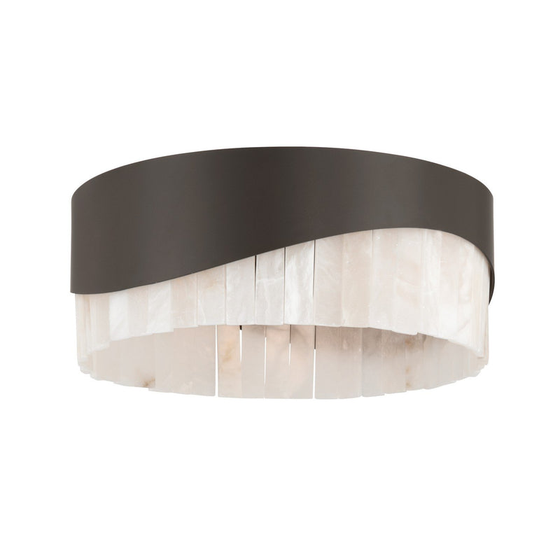 Sway 3-Light Flush Mount in Dark Bronze