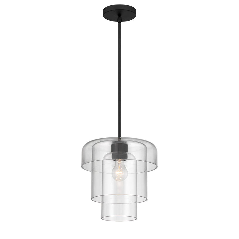 Velique Pendant in Dark Matte Black