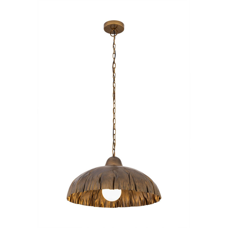 Zinnia 24" Pendant in Antique Brass