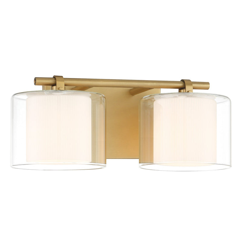 Seville 2-Light Bath Vanity Light in Legacy Brass
