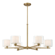 Seville 6-Light Chandelier in Legacy Brass