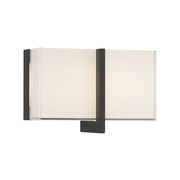 High Rise LED Wall Sconce in Dark Matte Black