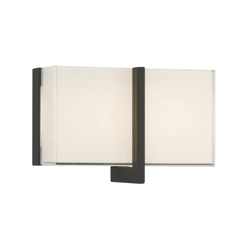 High Rise LED Wall Sconce in Dark Matte Black