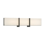 High Rise LED 24" Bath Vanity Light in Dark Matte Black