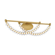 Pearl LED Bath Vanity Light in Legacy Brass