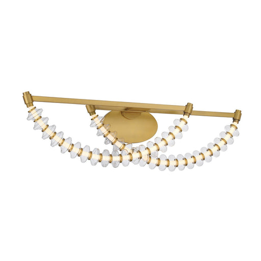 Pearl LED Bath Vanity Light in Legacy Brass