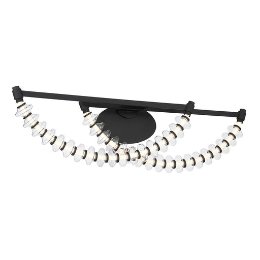 Pearl LED Bath Vanity Light in Dark Matte Black
