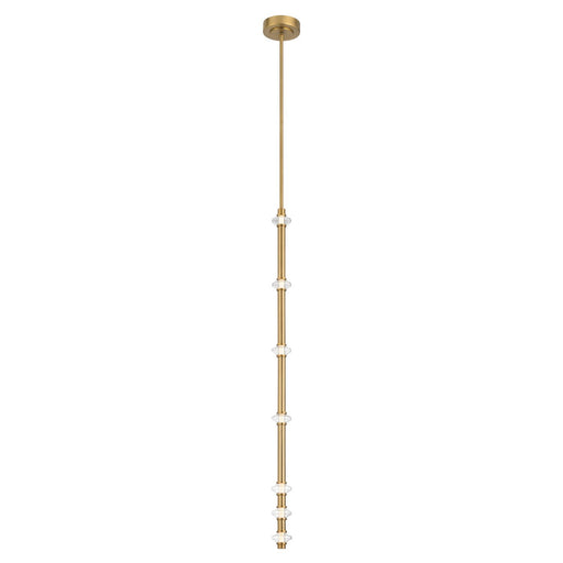 Pearl LED Mini Pendant in Legacy Brass