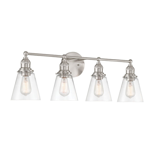 Barwell 4-Light Bath Vanity Light in Brushed Nickel