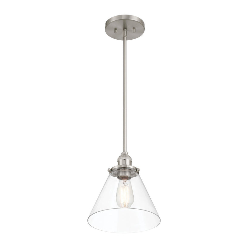 Barwell Mini Pendant in Brushed Nickel
