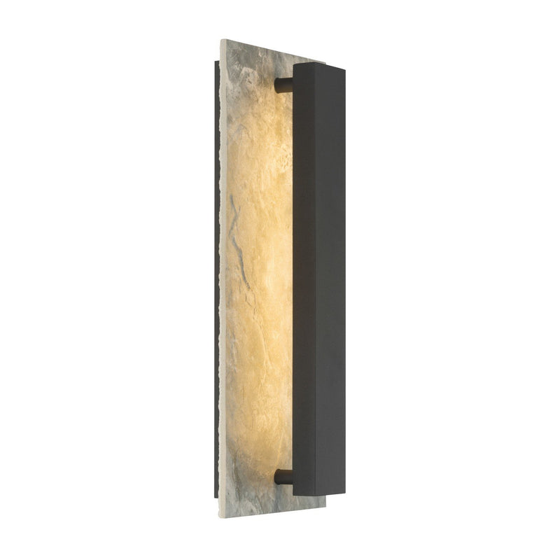 Avenelle Large LED Outdoor Wall Sconce in Sand Coal Black