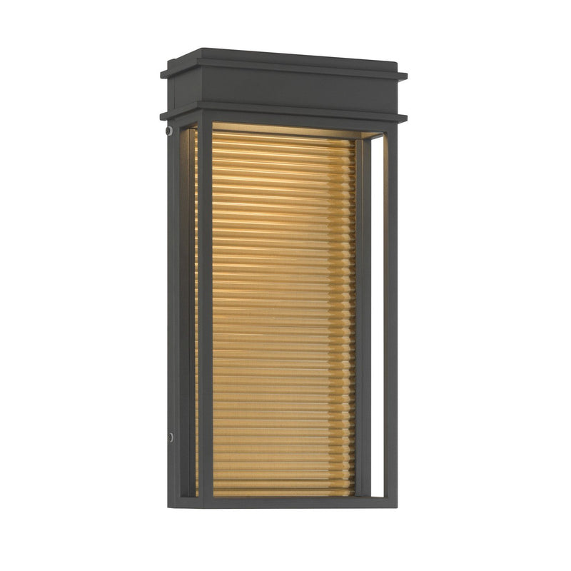 Clyne Large LED Outdoor Wall Sconce in Sand Coal Black