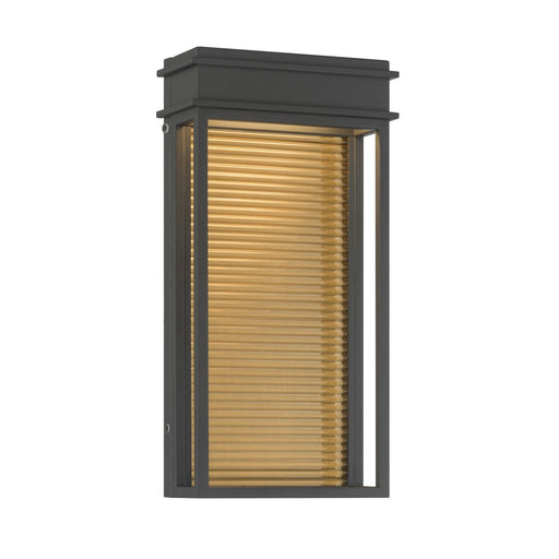 Clyne Large LED Outdoor Wall Sconce in Sand Coal Black