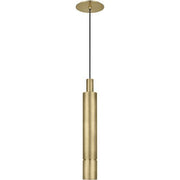 Sottile Large Pendant in Natural Brass