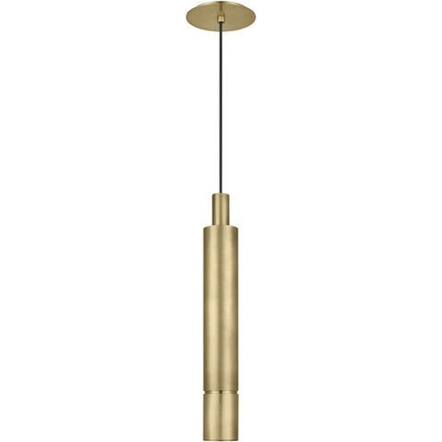 Sottile Large Pendant in Natural Brass