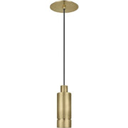 Sottile Small Pendant in Natural Brass