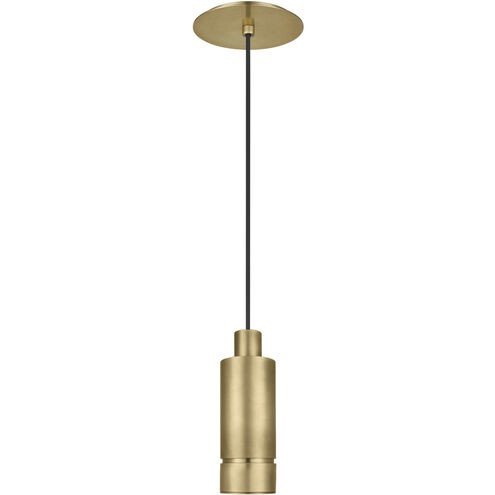 Sottile Small Pendant in Natural Brass