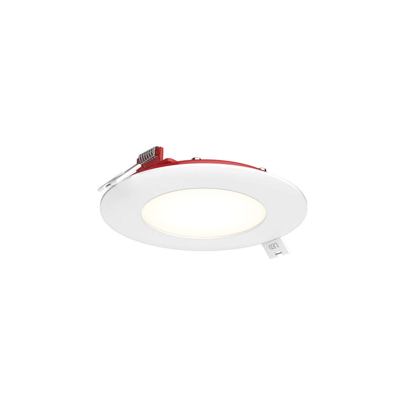Excel 4" Round Fire-Rated Slim Panel Recessed Light in White
