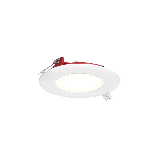 Excel 4" Round Fire-Rated Slim Panel Recessed Light in White