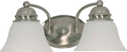 Empire 2-Light Bath Vanity Light in Brushed Nickel