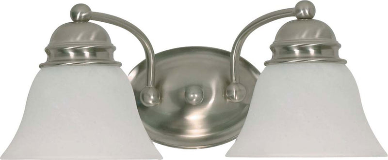 Empire 2-Light 15" Vanity in Brushed Nickel