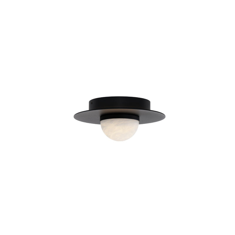 Landed Flush Mount in Black