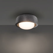Tane Flush Mount in Basalt Stone/black