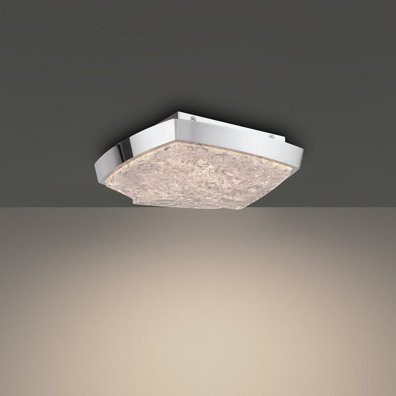 Kenji Flush Mount in Polished Nickel