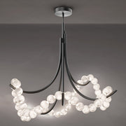 Parel 49-Light Convertible Chandelier in Antique Nickel