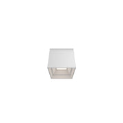 Squat Small Outdoor Flush Mount in White