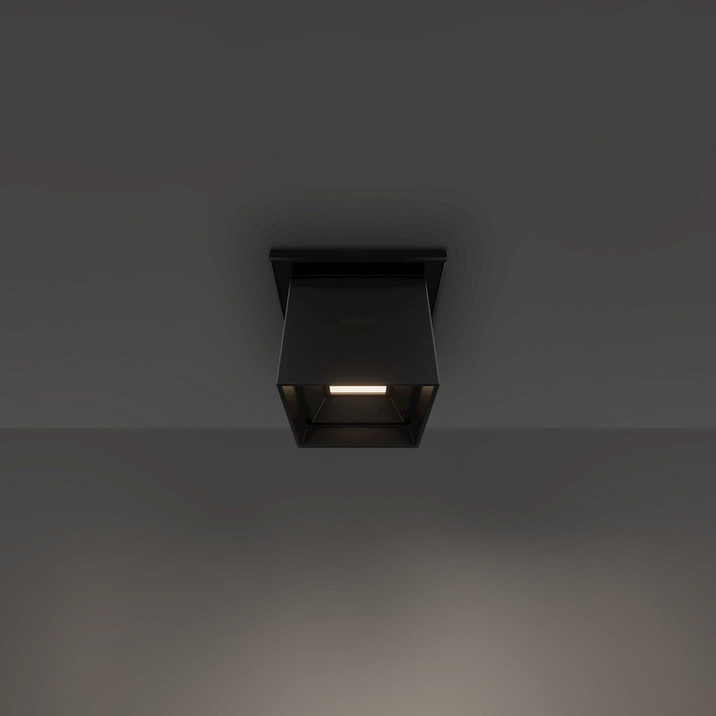 Kube 3.5" Outdoor Flush Mount in Black