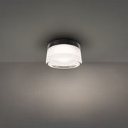 Tuck II Outdoor Flush Mount in Black