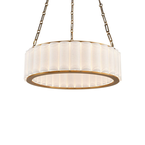 Poplin 2-Light Pendant in Aged Brass