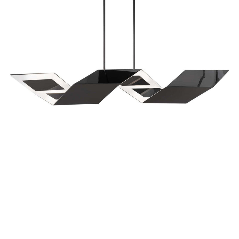 Lyris 8-Light Linear Pendant in Polished Black Nickel
