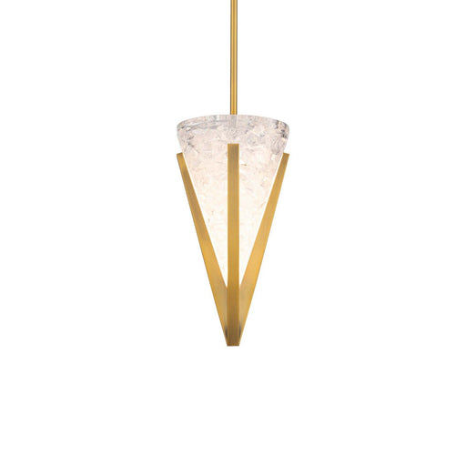 Kiernan Mini Pendant in Aged Brass