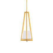Karie Mini Pendant in Aged Brass