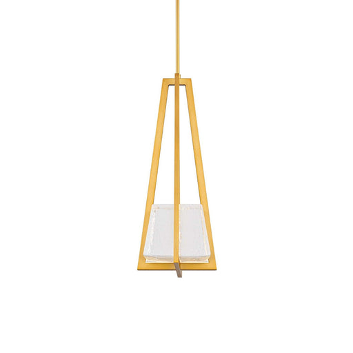Karie Mini Pendant in Aged Brass