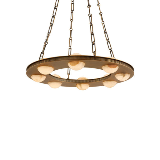 Lorelei 8-Light Pendant in Aged Brass