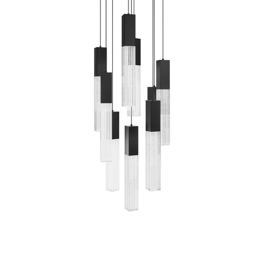 Cinema 9-Light Round Pendant in Black