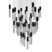 Cinema 41-Light Square Pendant in Black