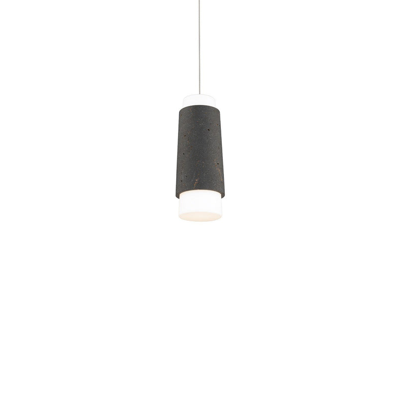 Chauncey Mini Pendant in Basalt Stone/black