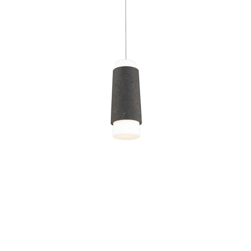 Chauncey Mini Pendant in Basalt Stone/black