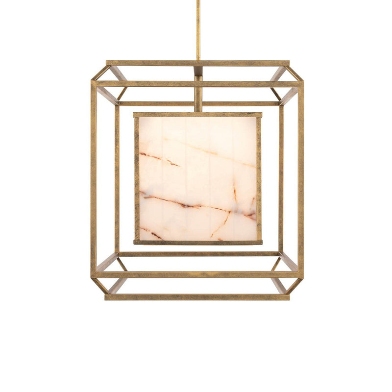 Sylvester Pendant in Burnished Brass