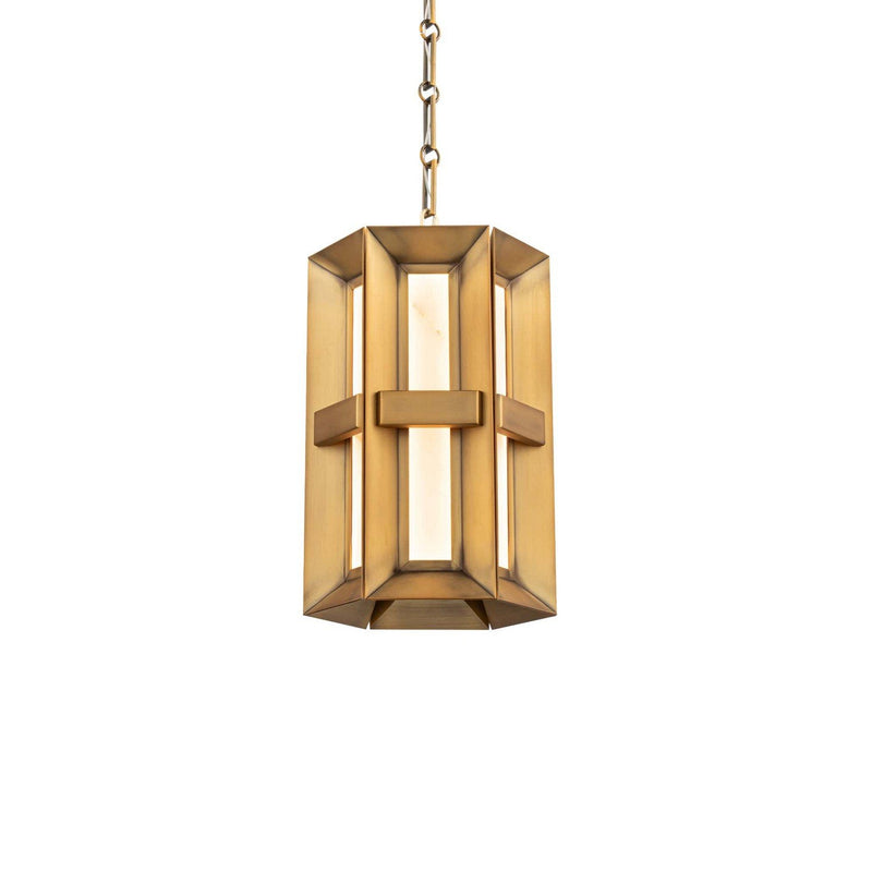 Austen 6-Light 9" Lantern Pendant in Aged Brass