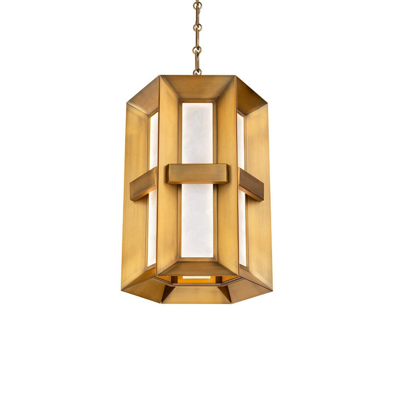 Austen 6-Light 14" Lantern Pendant in Aged Brass