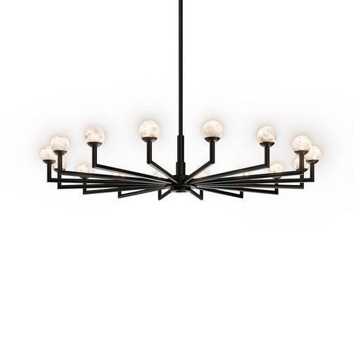 Glammis 16-Light Chandelier in Black