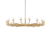 Glammis 16-Light Chandelier in Vintage Brass
